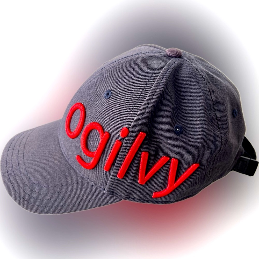 🐎Navy + 3D Red Raised Embroidery Cap | Ogilvy Equestrian | Adjustable